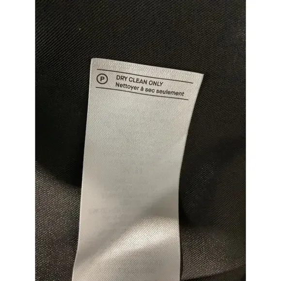 Vince Classic Charcoal Herringbone Double Breasted Coat Size M - Picture 6 of 6